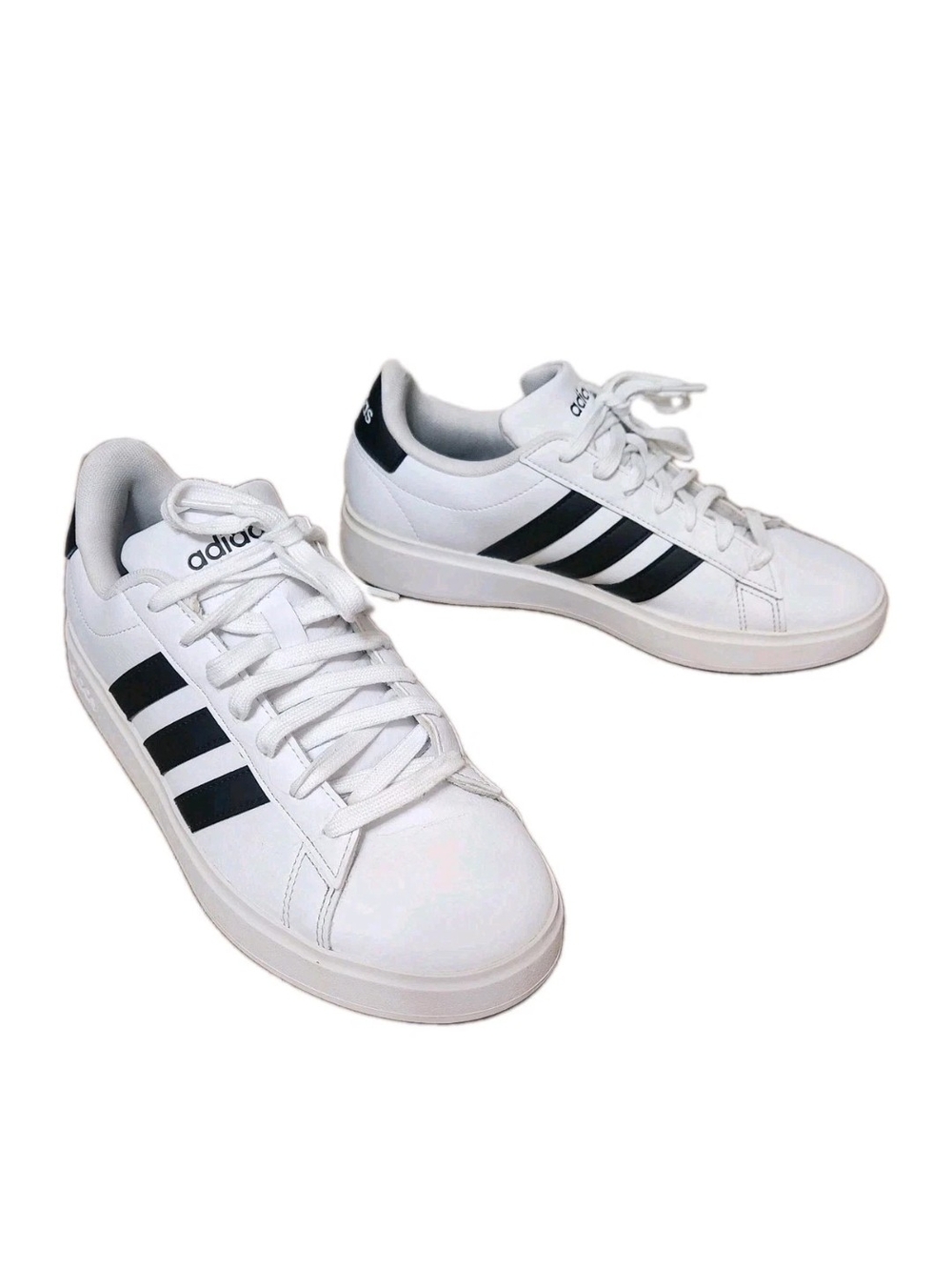 Adidas Grand Court 2.0 Sneakers 8 White Black GW1294 Cloud Classic Athletic - Picture 11 of 12